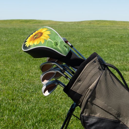 Happy Sunflower Golf Club Hoesje Golfheadcover (Insitu)