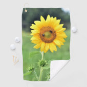 Happy Sunflower Golf Towel Golfhanddoek (Insitu)