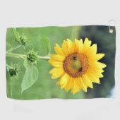 Happy Sunflower Golf Towel Golfhanddoek (Horizontaal)