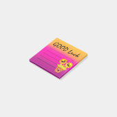 Happy Sunflower Good Luck Motivation Post-it® Notes (Schuin)