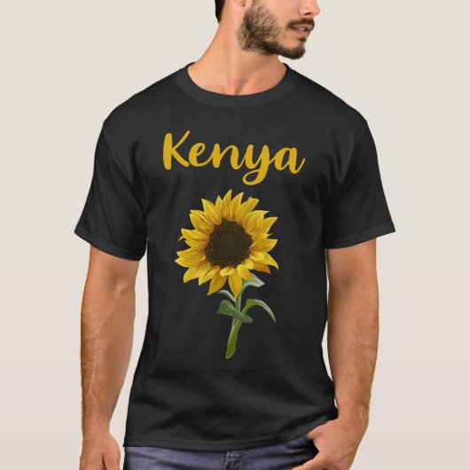 Happy Sunflower - Kenia Naam T-shirt (Voorkant)