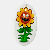 HAPPY SUNFLOWER KERAMISCH ORNAMENT (Rechts)