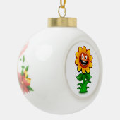 HAPPY SUNFLOWER KERAMISCHE BAL ORNAMENT (Links)