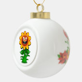 HAPPY SUNFLOWER KERAMISCHE BAL ORNAMENT (Rechts)