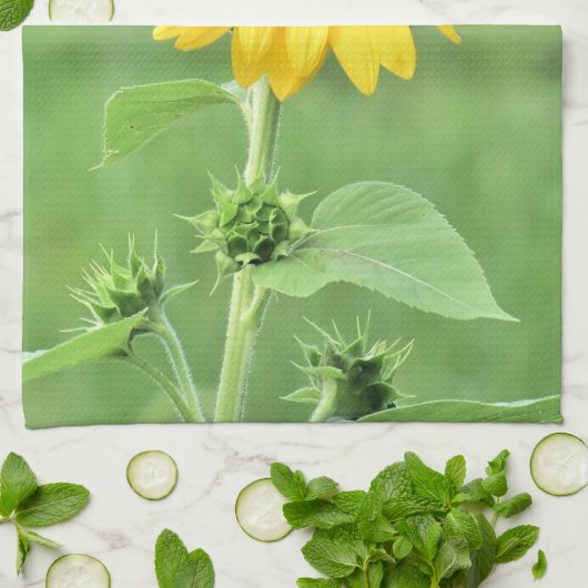 Happy Sunflower Kitchen Towel Theedoek (Gevouwen)