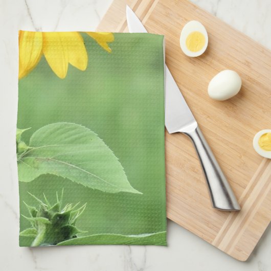 Happy Sunflower Kitchen Towel Theedoek (Quarter Fold)