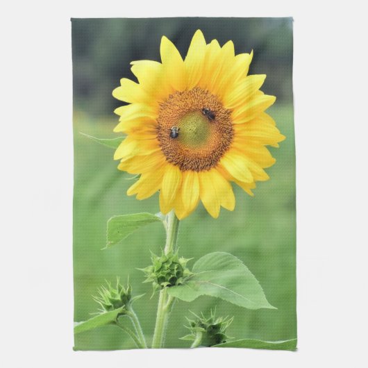 Happy Sunflower Kitchen Towel Theedoek (Verticaal)
