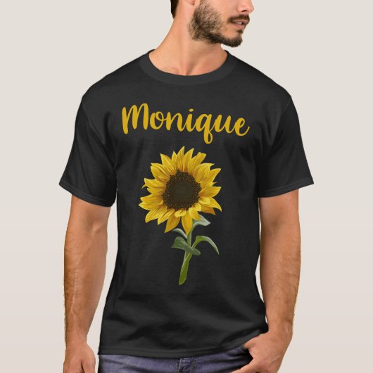 Happy Sunflower - Monique Naam T-shirt (Voorkant)