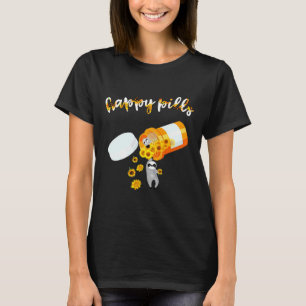 Happy Sunflower Pills Sleuf T-shirt