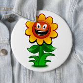 HAPPY SUNFLOWER RONDE BUTTON 6,0 CM (In situ)