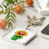 HAPPY SUNFLOWER SLEUTELHANGER (Zijkant)