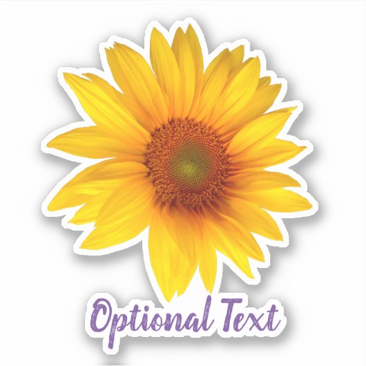 Happy Sunflower Sticker (Voorkant)