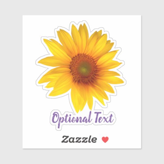 Happy Sunflower Sticker (Vel)