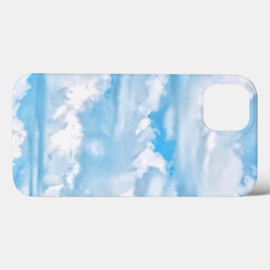 Happy Sunny Clouds Achtergrond Case-Mate iPhone Case (Achterkant (horizontaal))