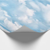 Happy Sunny Clouds Background Scenery Cadeaupapier (Hoek)