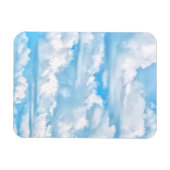 Happy Sunny Clouds Background Scenery Magneet (Horizontaal)