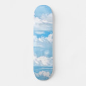 Happy Sunny Clouds Background Scenery Skateboard (Voorkant)