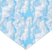 Happy Sunny Clouds Blue Background Tafelkleed (Gekanteld)