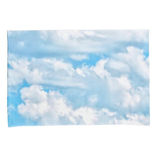 Happy Sunny Clouds Decor Kussensloop (Voorkant-Rechts)