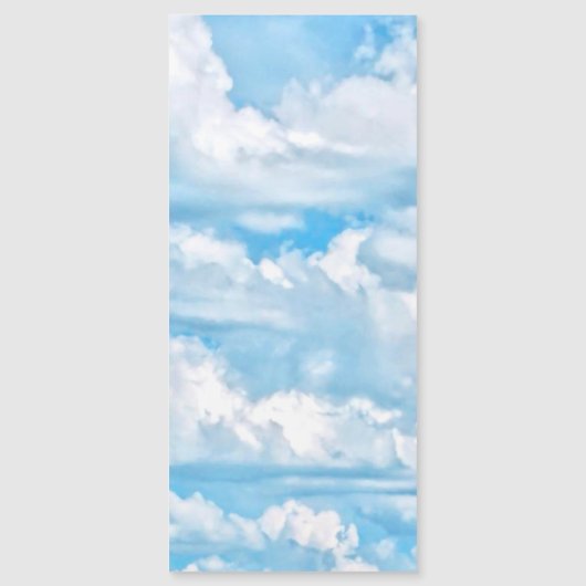 Happy Sunny Clouds over Print Background (Voorkant)