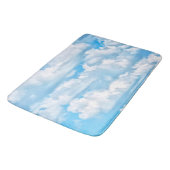 Happy Sunny Clouds over Print Background Badmat (Gekanteld)