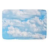 Happy Sunny Clouds over Print Background Badmat (Voorkant)