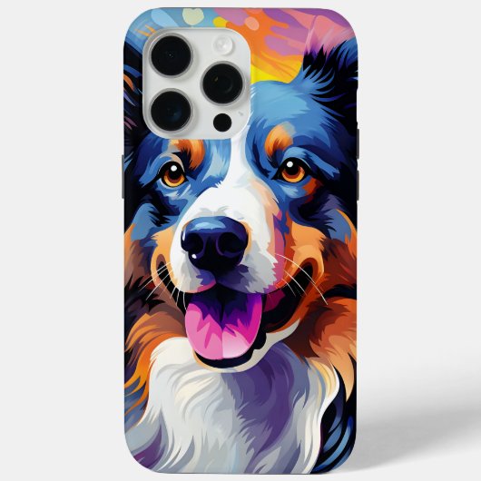Happy Sunny Puppy Waterverf Case-Mate iPhone Case (Achterkant)