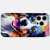 Happy Sunny Puppy Waterverf Case-Mate iPhone Case (Achterkant (horizontaal))