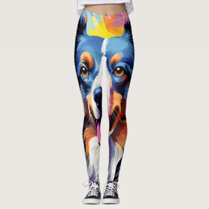 Happy Sunny Puppy Waterverf Leggings