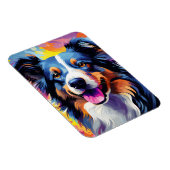 Happy Sunny Puppy Waterverf Magneet (Rechterzijde)