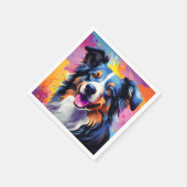 Happy Sunny Puppy Waterverf Servet (Hoek)