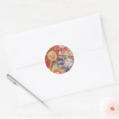Happy suns ronde sticker (Envelop)
