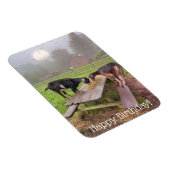 Happy Sunset Goats Birthday Magneet (Rechterzijde)