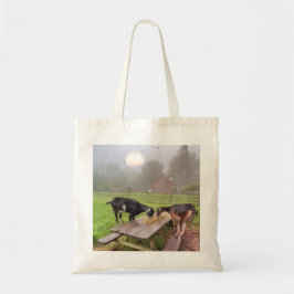 Happy Sunset Goats Tote Bag