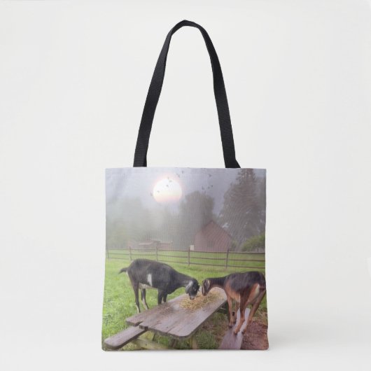 Happy Sunset Goats Tote Bag (Voorkant)