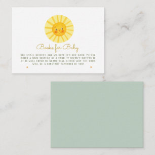 Happy Sunshine Baby Books voor baby Enclosure Kaar Informatiekaartje