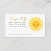 Happy Sunshine Baby Diaper Raffle Enclosur Enclos Informatiekaartje (Voorkant)