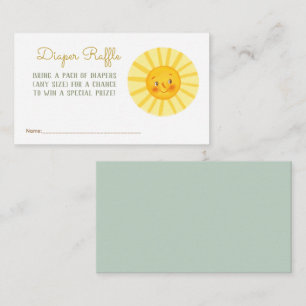Happy Sunshine Baby Diaper Raffle Enclosur Enclos Informatiekaartje