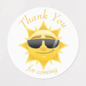 Happy Sunshine boho bedankt jullie Labels (Design 2)