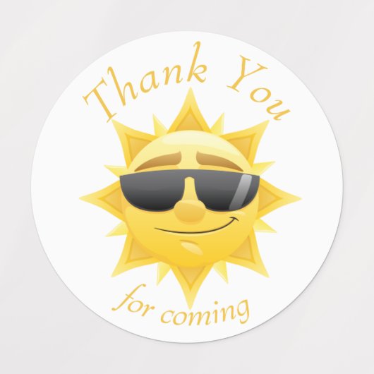 Happy Sunshine boho bedankt jullie Labels (Design 2)
