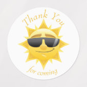Happy Sunshine boho bedankt jullie Labels (Design 1)