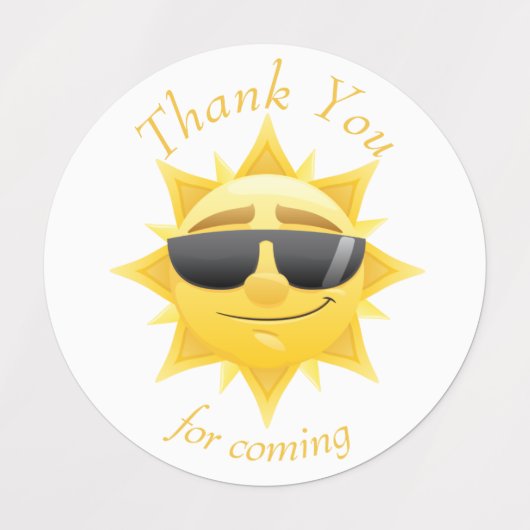 Happy Sunshine boho bedankt jullie Labels (Design 1)