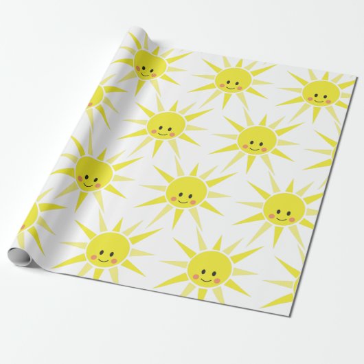 Happy Sunshine Cadeaupapier (Uitgerold)
