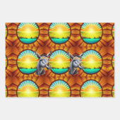 Happy Sunshine Donkey Inpakpapier Vel (Voorkant 3)