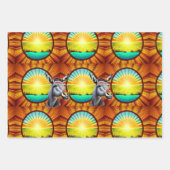 Happy Sunshine Donkey Inpakpapier Vel (Voorkant)