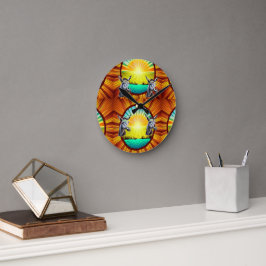 Happy Sunshine Donkey Ronde Klok