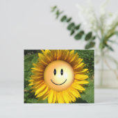 Happy Sunshine Flower Briefkaart (Staand voorkant)