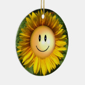 Happy Sunshine Flower Keramisch Ornament (Rechts)