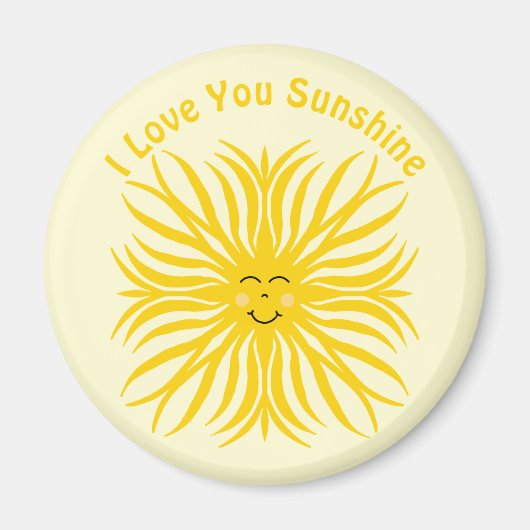 Happy Sunshine Magneet (Voorkant)