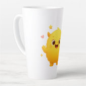 Happy Sunshine Monster Kids Mug — Cheerful Yellow Latte Mok (Linkerhoek)